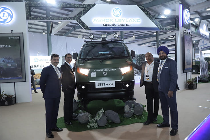 Ashok Leyland displays made-in-India vehicles at DefExpo 2022