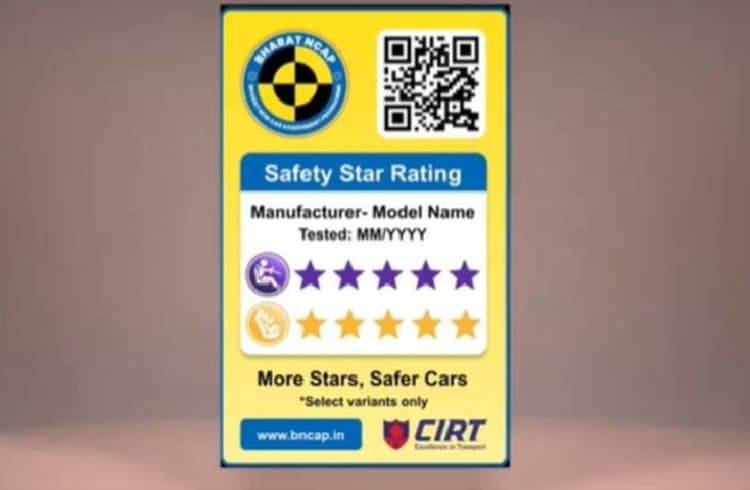Bn Car Sticker BNCAP introduces safety rating stickers for cars, SUVs | Autocar ...