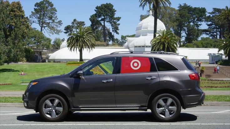 US start-up brings innovative advertisement on rear window of car