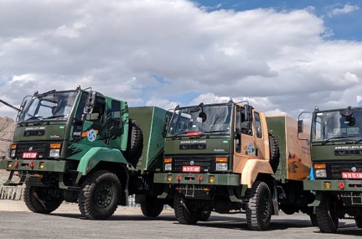 Ashok Leyland concludes the 4000kms plus drive at Leh 