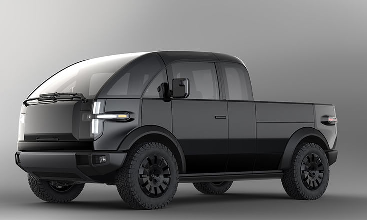 Canoo reveals Tesla Cybertruck rival with 320km range