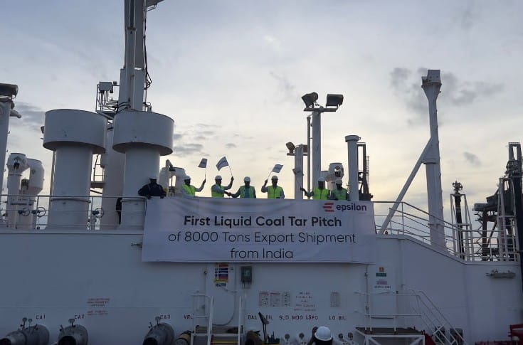 Epsilon Carbon becomes the first Indian company to export liquid Coal Tar Pitch