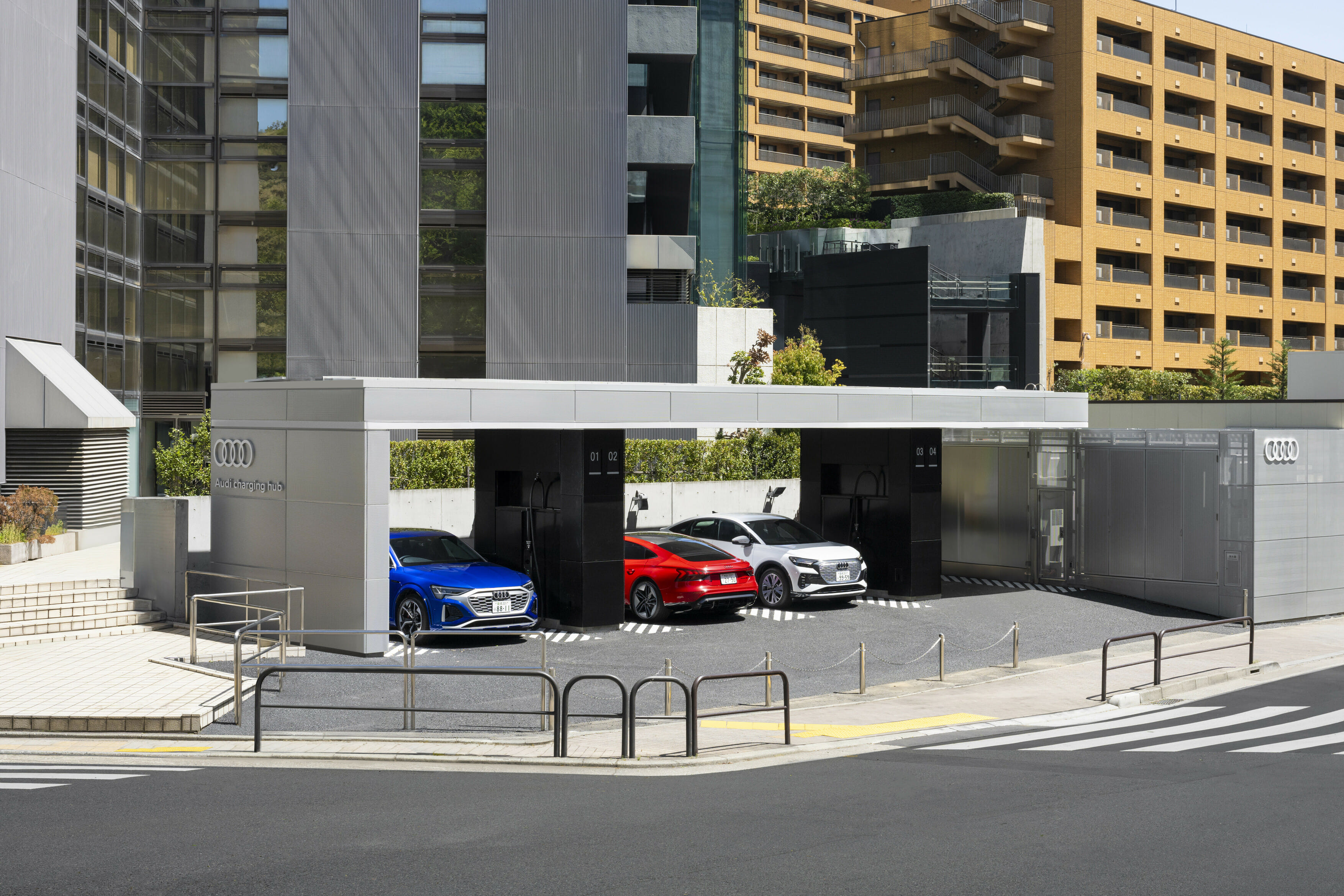 Audi opens its first EV charging hub outside Europe in Tokyo
